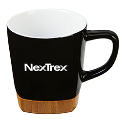 CERAMIC MUG W/ COASTER 11 OZ